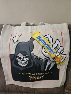 Limited addition Spirit Halloween Butterfinger tote bag